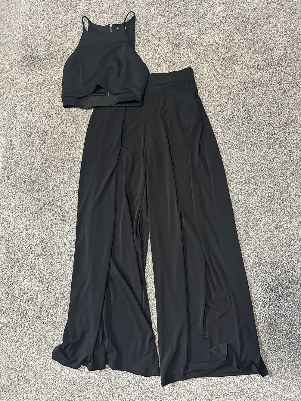 Express High-Waist Wide-Leg Palazzo Pants in Black